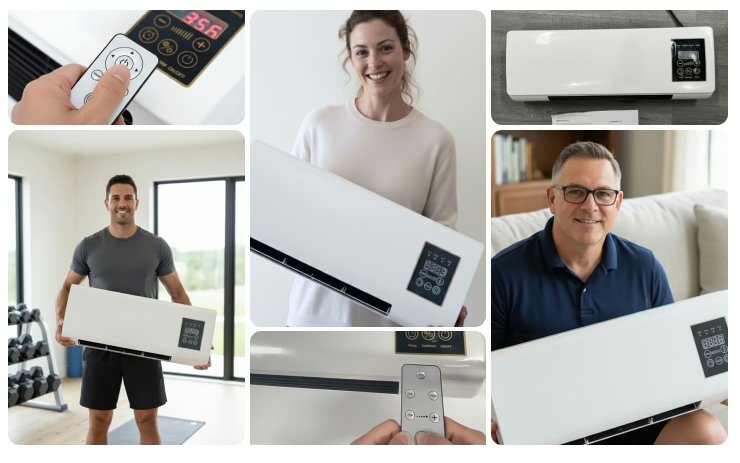 Real EpiCooler customers holding and reviewing the product
